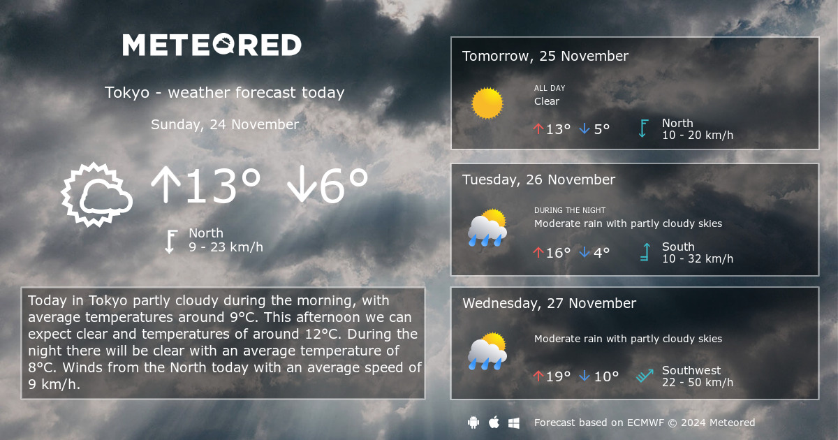 Tokyo, Japan 14 day weather forecast