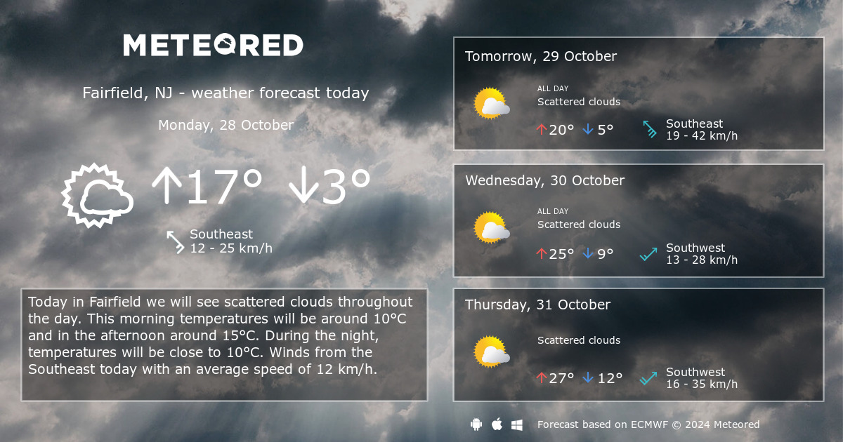 Weather Fairfield, NJ 14 days Meteored