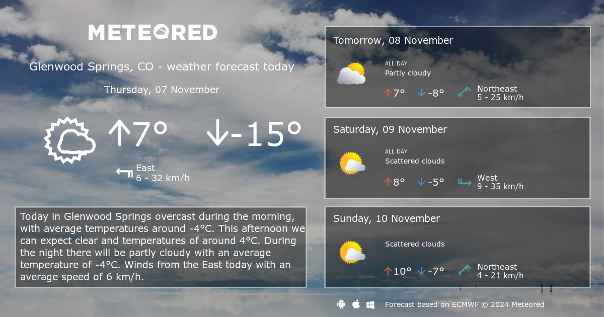 Weather Glenwood Springs, CO 14 Days - Meteored