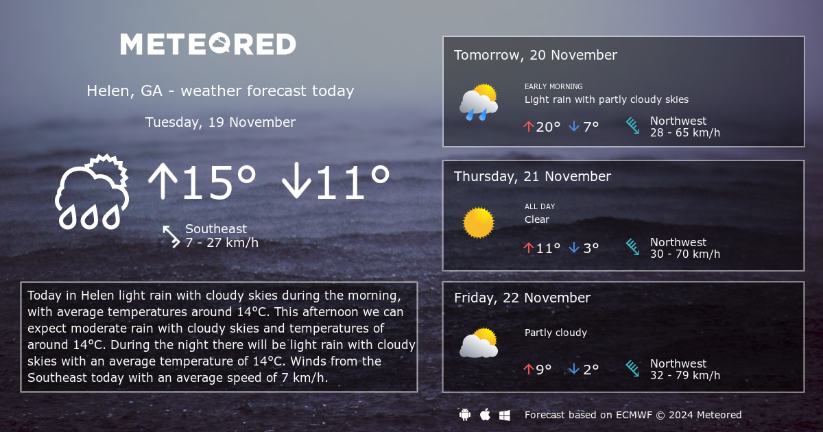 Weather Helen, GA 14 days Meteored