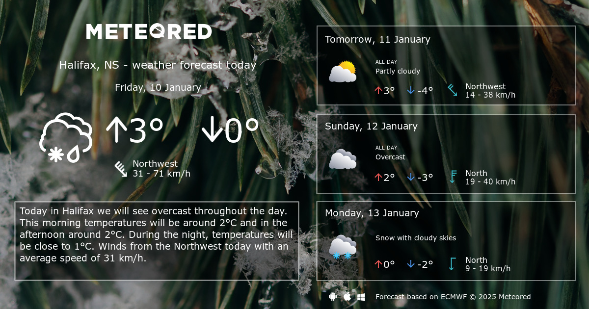 Weather Halifax, NS 14 days Meteored